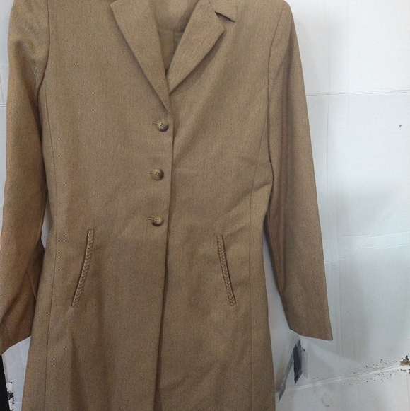 Larry Levine Other - sz 4 Classy Tweed trench Over coat With matching trousers pantsuit Set
